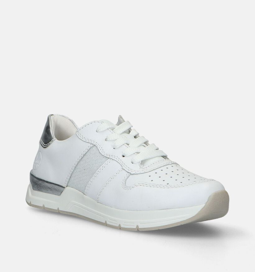 Rieker Witte Sneakers voor dames (335518) - geschikt voor steunzolen