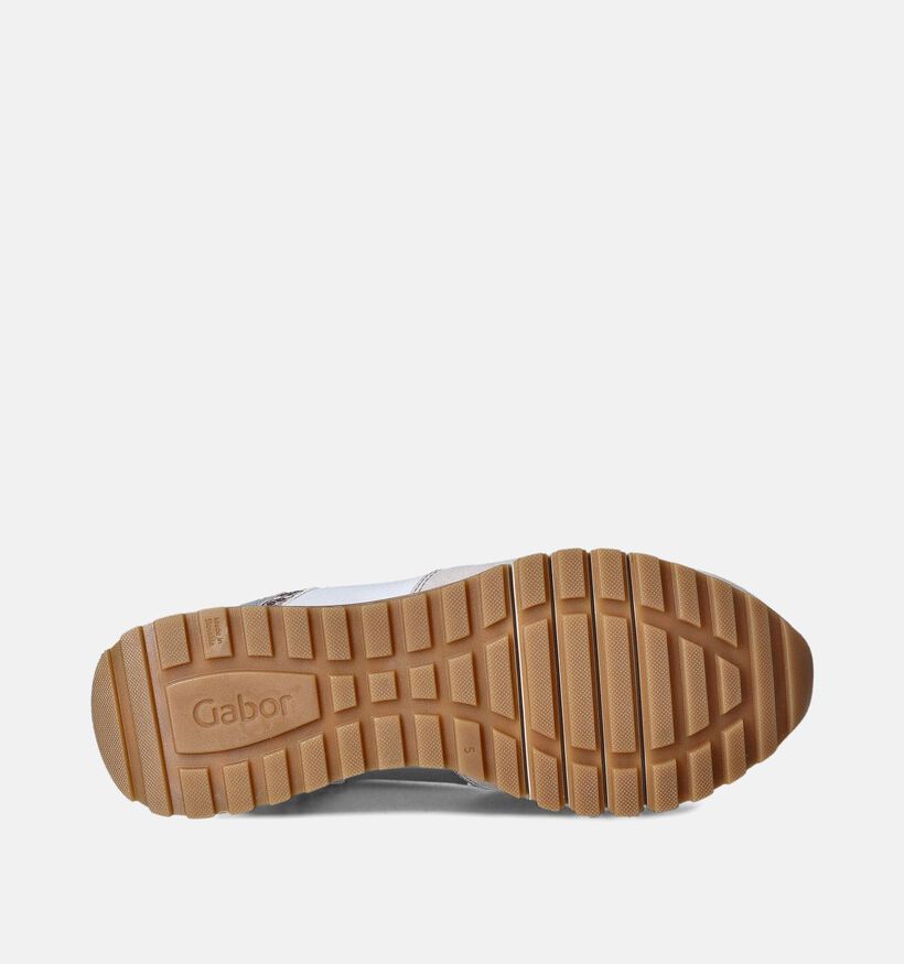Gabor OptiFit Witte Sneakers voor dames (352085) - geschikt voor steunzolen