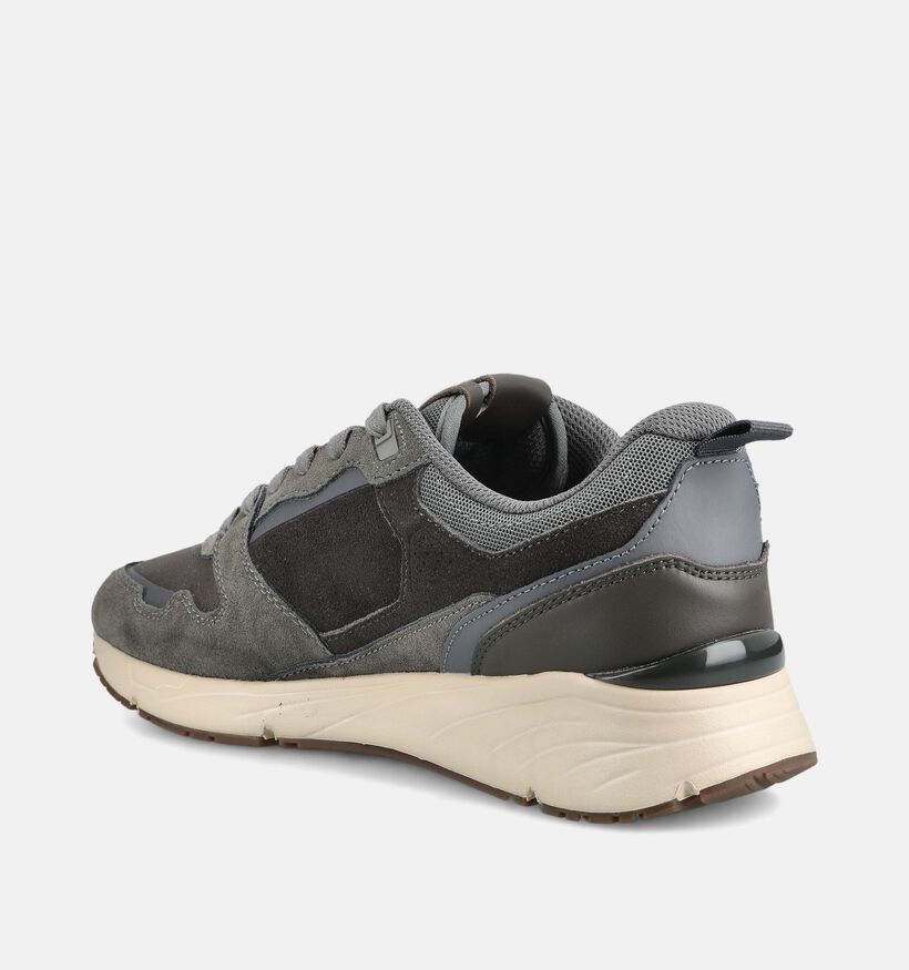 Bufflox Leffe Chaussures plates en Gris fonc&eacute; pour hommes (379788) - pour semelles orthop&eacute;diques