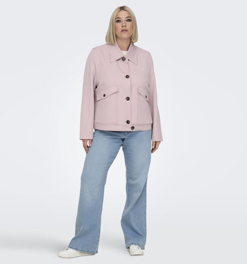 ONLY Carmakoma Cathy Manteau court en Rose pour femmes (351430)