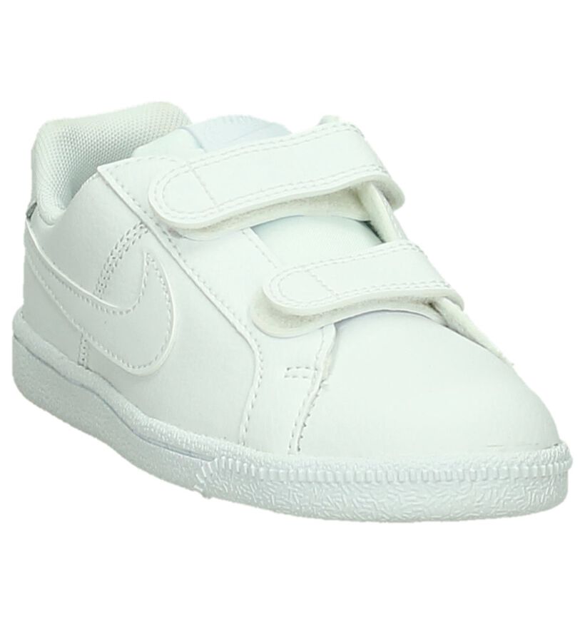 Nike Court Royale Baskets basses en Blanc en cuir (198119)