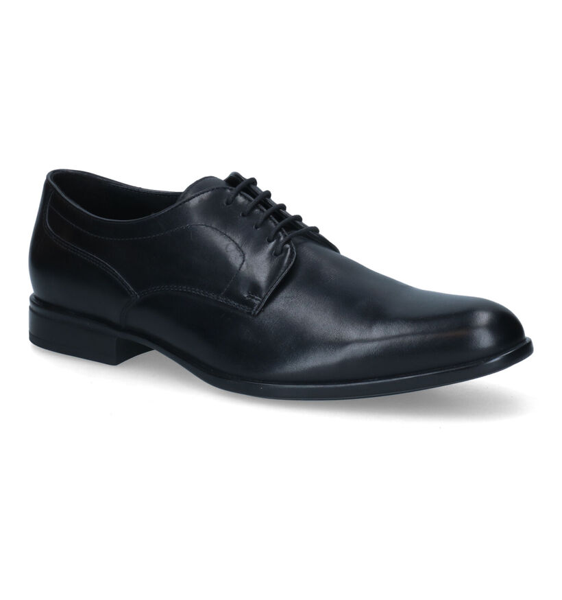 Geox Iacopo Chaussures habillées en Noir en cuir (315646)