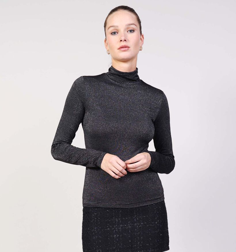 Vero Moda Glitter Longsleeves en Noir pour femmes (372424)