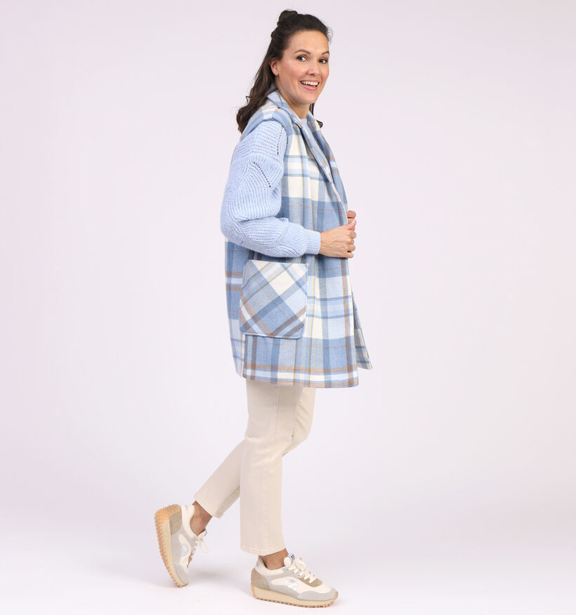 Vila Kacie Blauwe Mouwloze Mantel (311668)