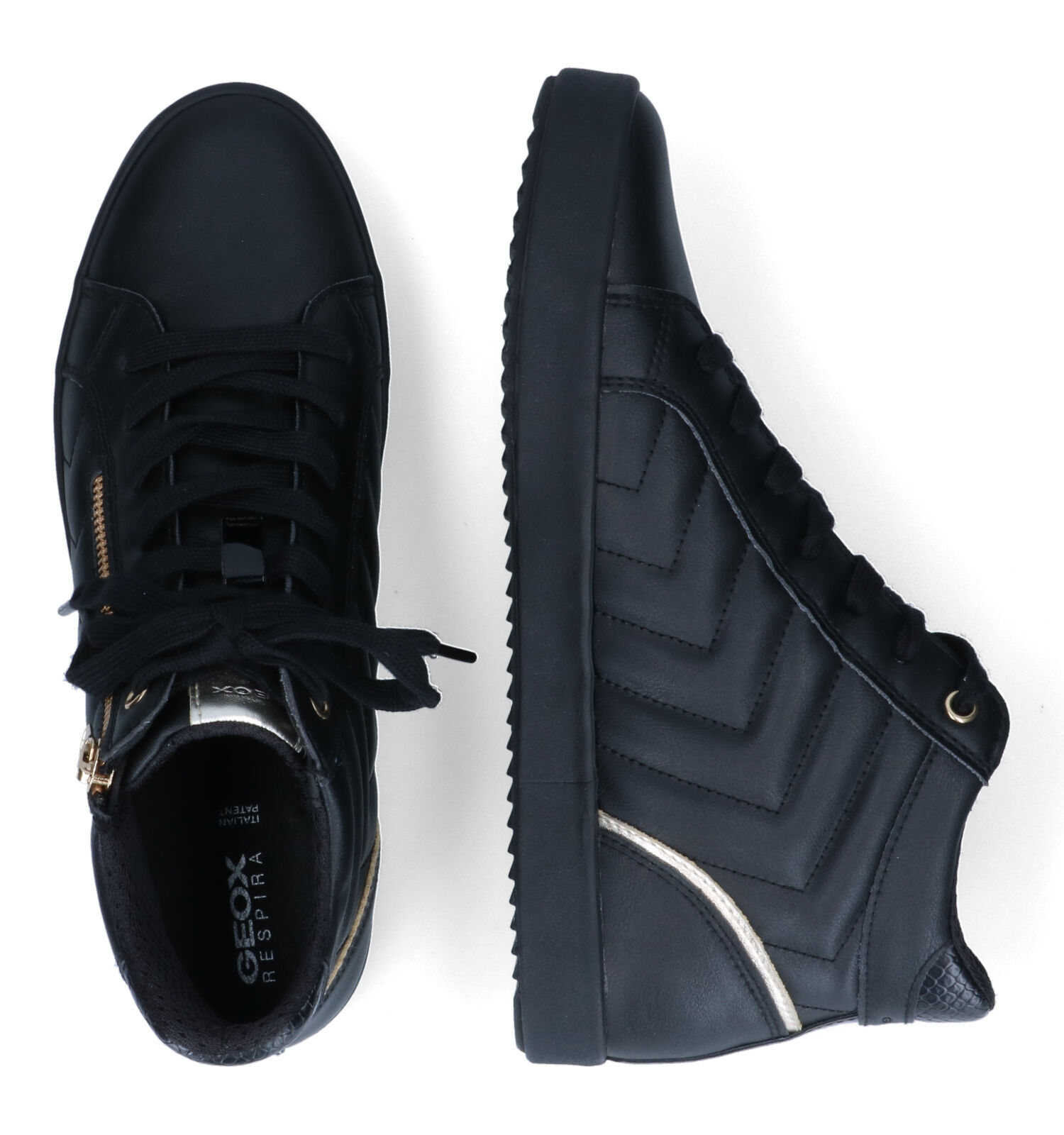 Geox sneakers dames hotsell zwart