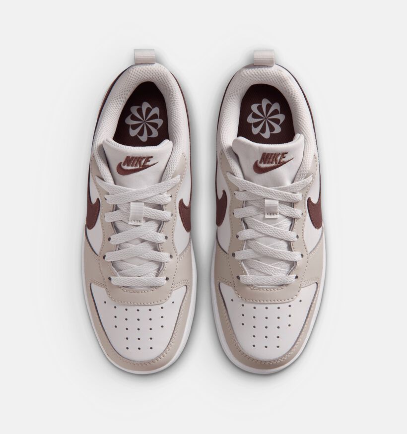 Nike Court Borough Low Gs Taupe Sneaker voor meisjes (367271) - geschikt voor steunzolen