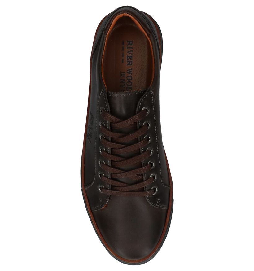 River Woods Chaussures basses en Brun foncé en cuir (231797)