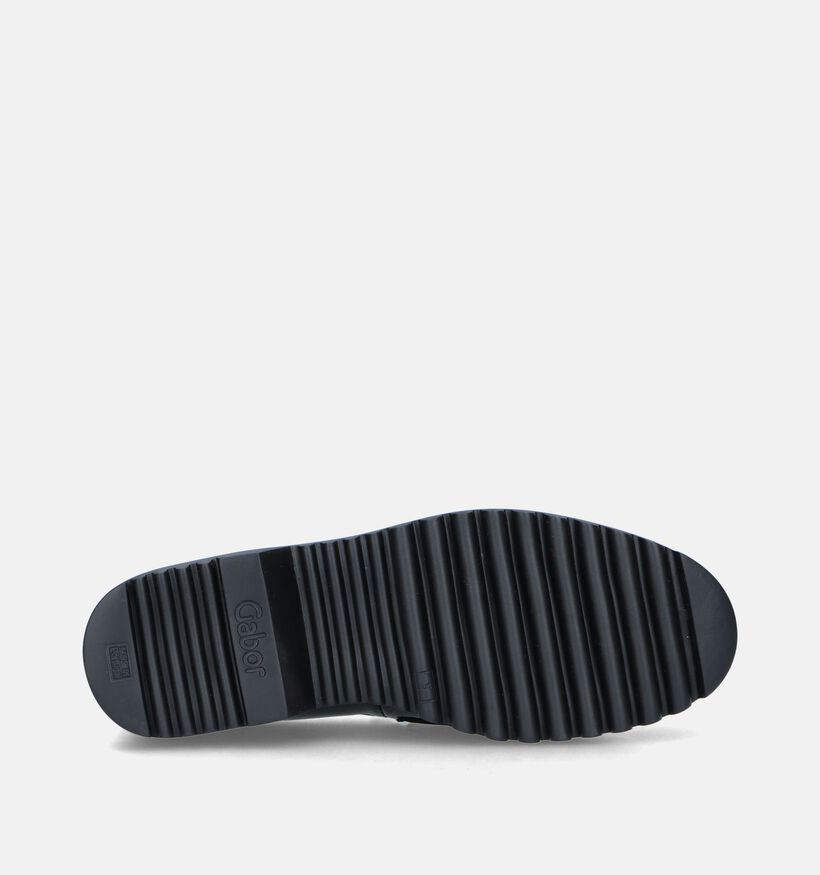 Gabor OptiFit Mocassins en Noir pour femmes (347028) - pour semelles orthopédiques