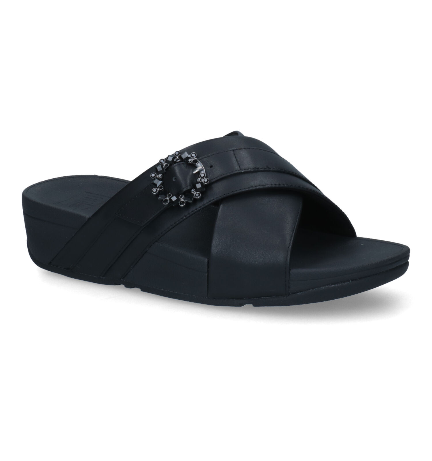 FitFlop Lulu Crystal Zwarte Slippers Dames Slippers Online op