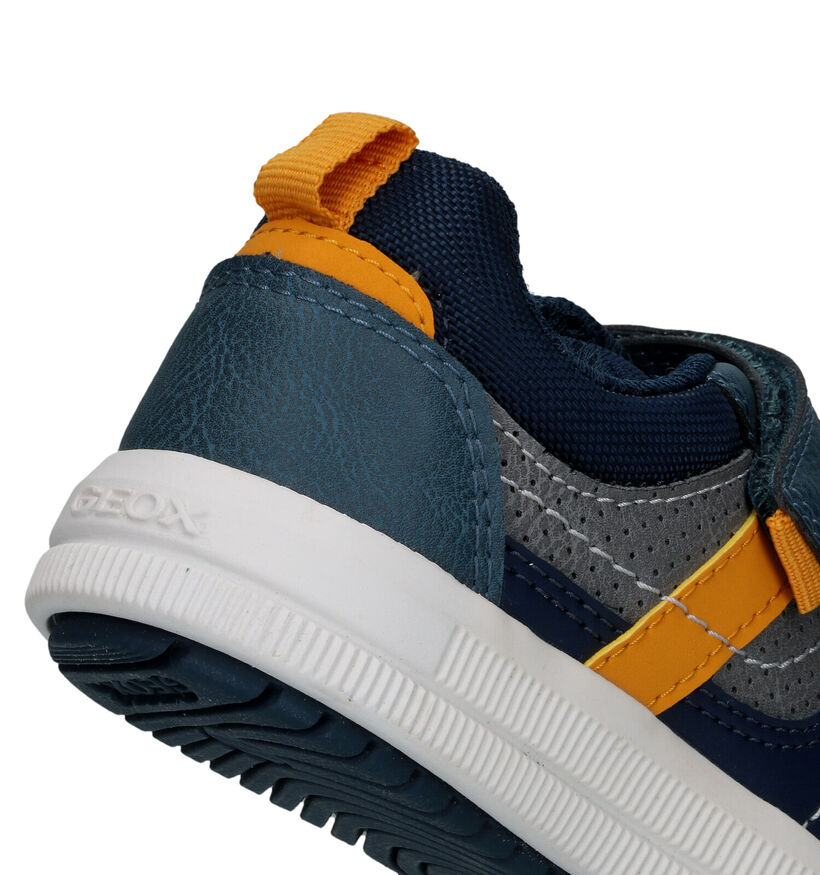 Geox Arzach Baskets en Bleu pour garçons (328527) - pour semelles orthopédiques