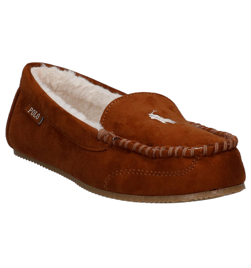 Polo Ralph Lauren Pantoufles fermées en Cognac pour femmes (294175)