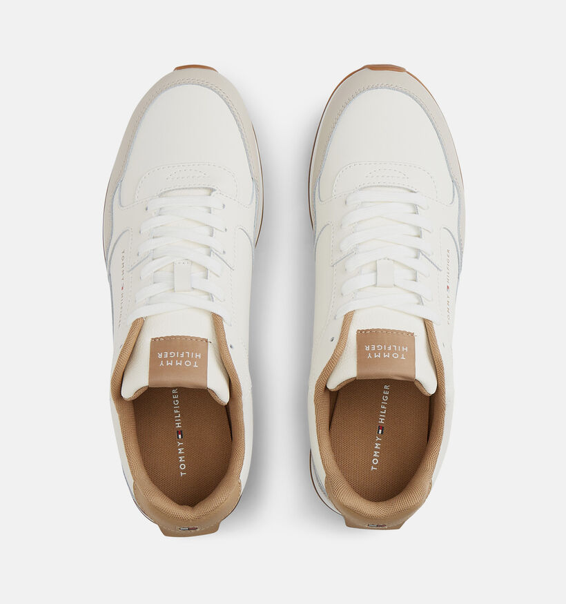 Tommy Hilfiger Light Eva Runner Chaussures &agrave; lacets en Blanc pour hommes (374914) - pour semelles orthop&eacute;diques