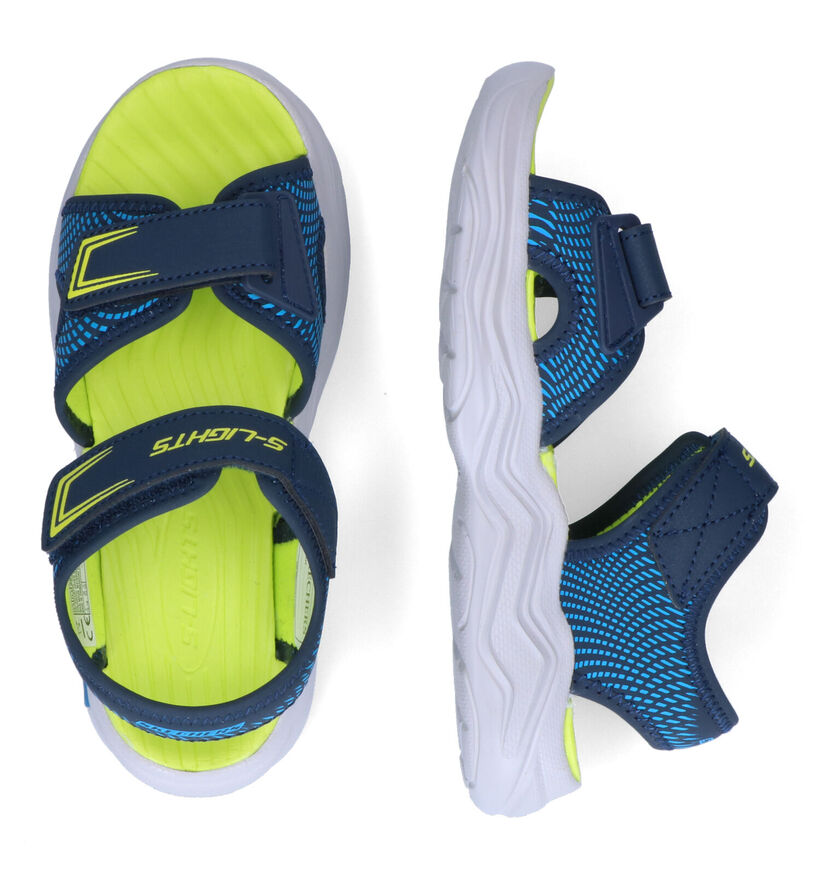 Skechers Erupters Blauwe Sandalen voor jongens (302935)