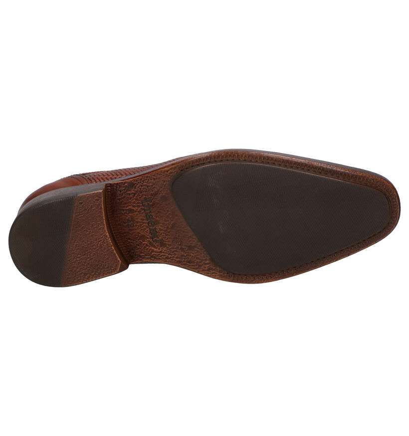 Braend Cognac Veterschoenen in leer (272570)