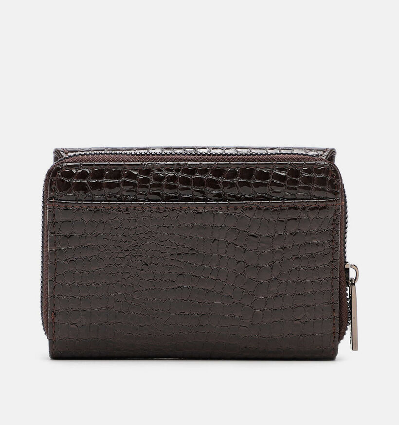 Tamaris Marina Snake Porte-monnaie zipp&eacute; en Brun fonc&eacute; pour femmes (378797)