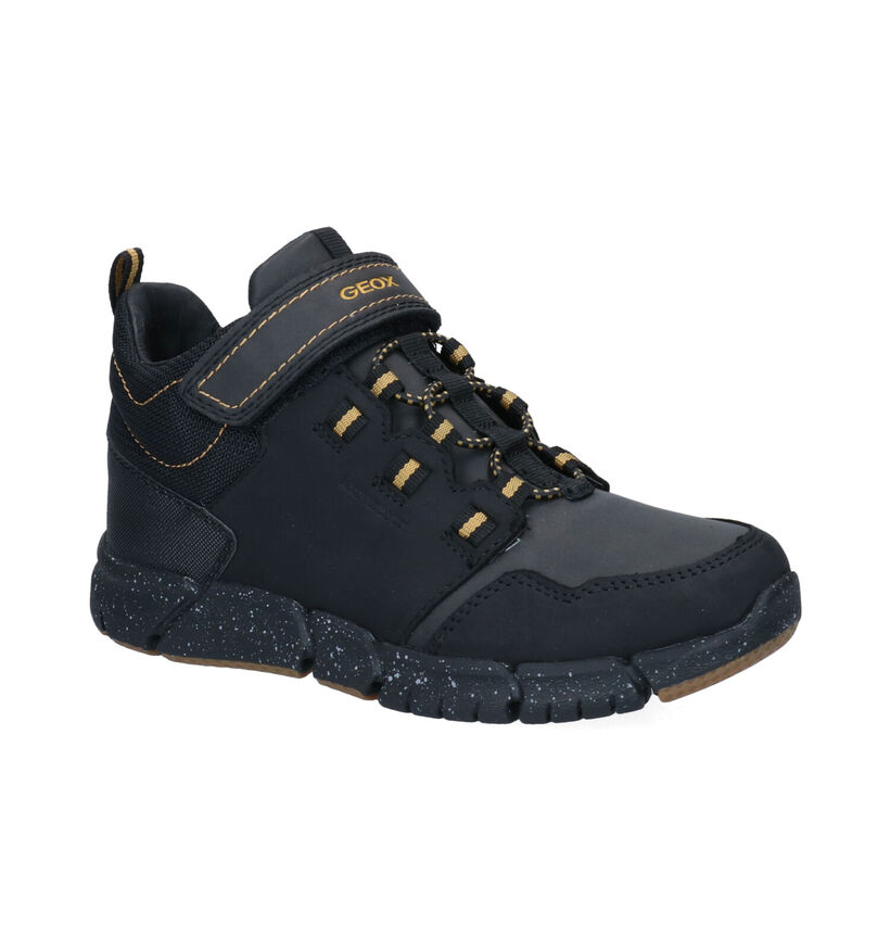 Geox Amphibiox Zwarte Hoge Schoenen in kunstleer (295108)