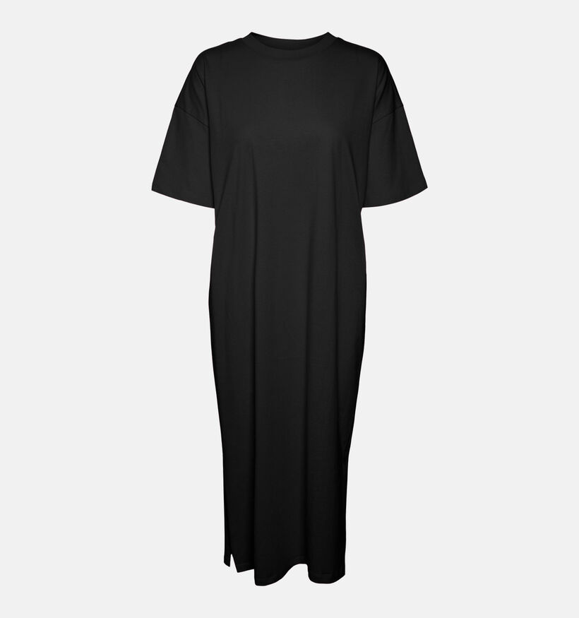 Vero Moda Curve Molly Oversized Zwarte T-shirt Jurk voor dames (369322)