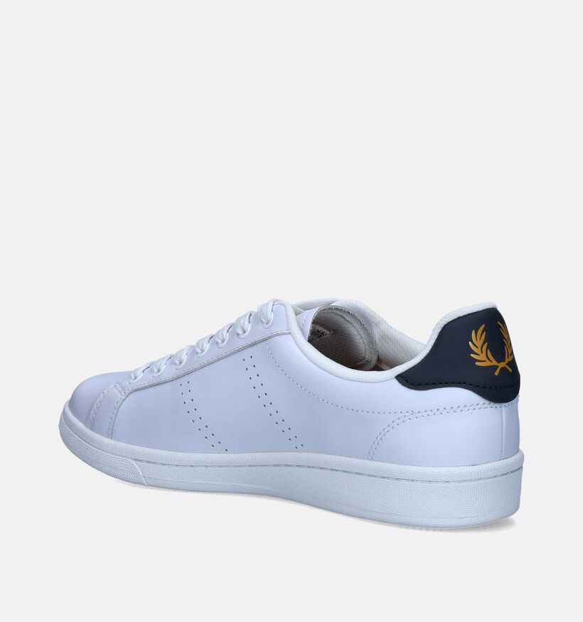 Fred Perry Witte Veterschoenen voor heren (353295) - geschikt voor steunzolen