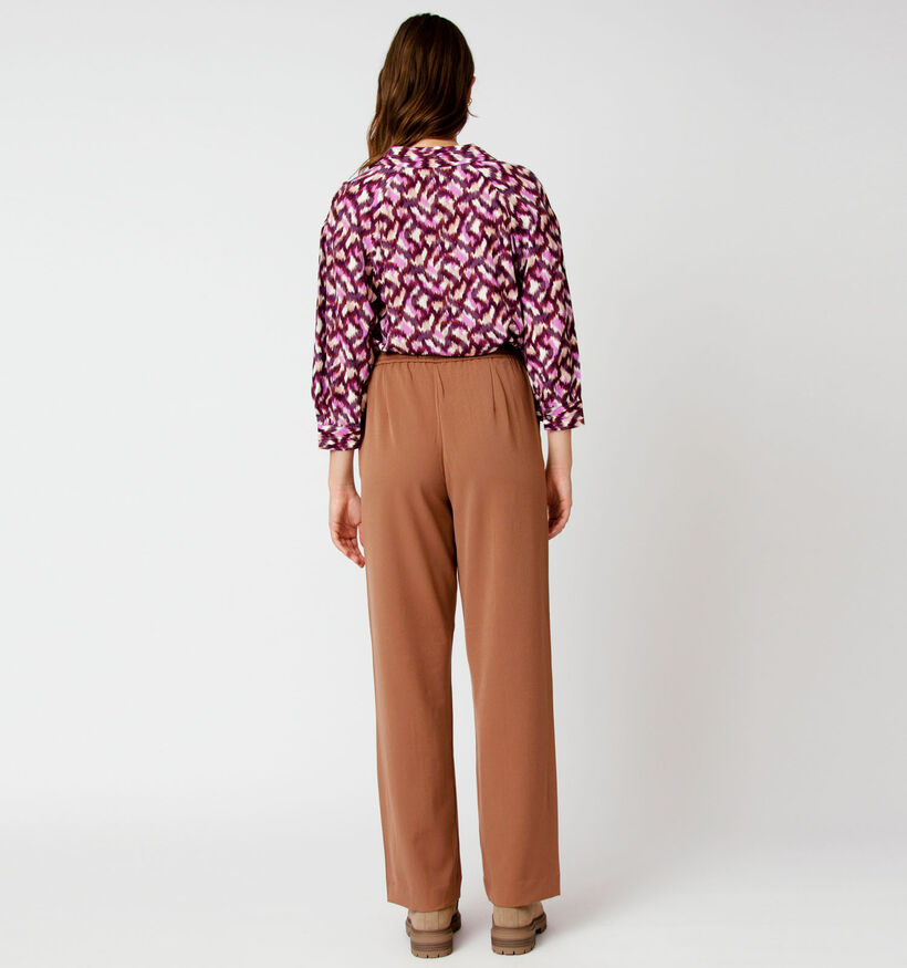 Vero Moda Lara Pantalon Habillées en Marron (318404)