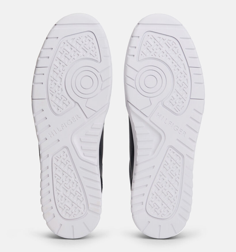 Tommy Hilfiger Basket Core Chaussures &agrave; lacets en Bleu fonc&eacute; pour hommes (374910) - pour semelles orthop&eacute;diques