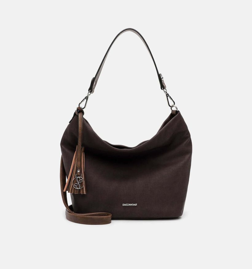 Emily & Noah Elke Donkerbruine Schoudertas voor dames (378836)