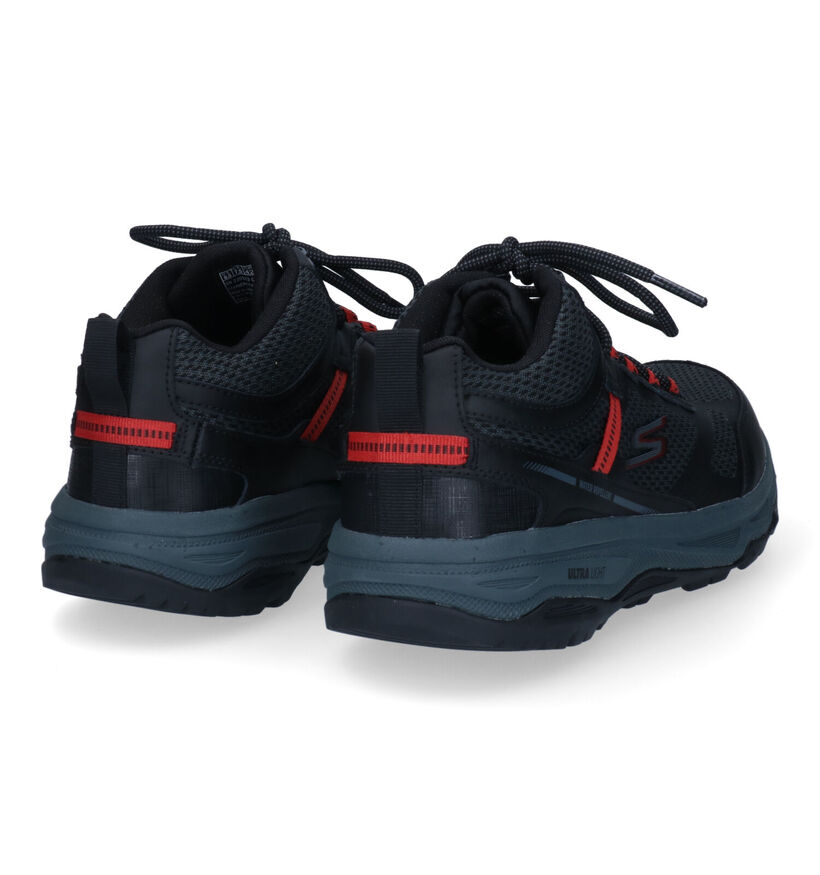 Skechers Gorun Trail Altitude Element Zwarte Wandelschoenen in leer (306025)