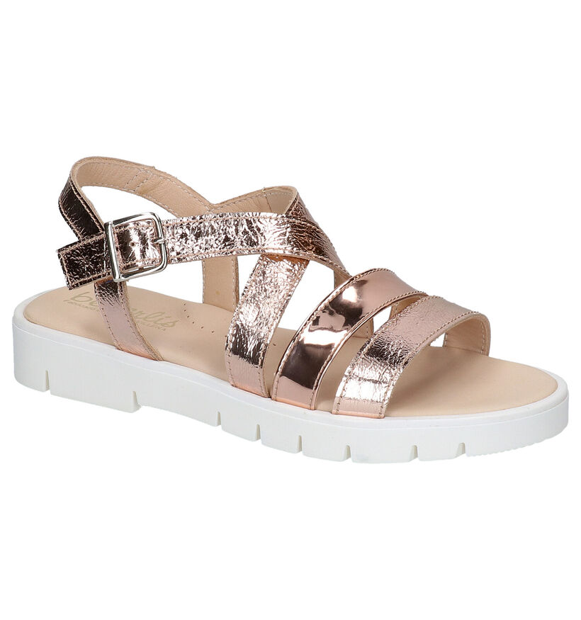 Beberlis Sandales en Or rose en cuir (271472)