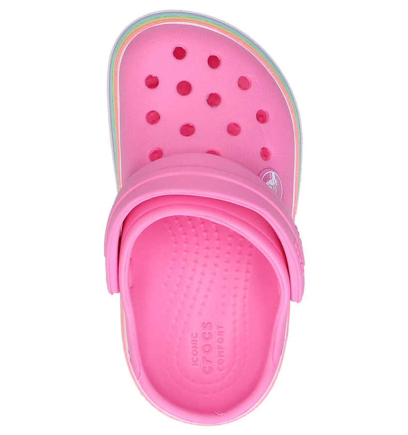 Crocs Crocband Rainbow Witte Slippers in kunststof (269660)