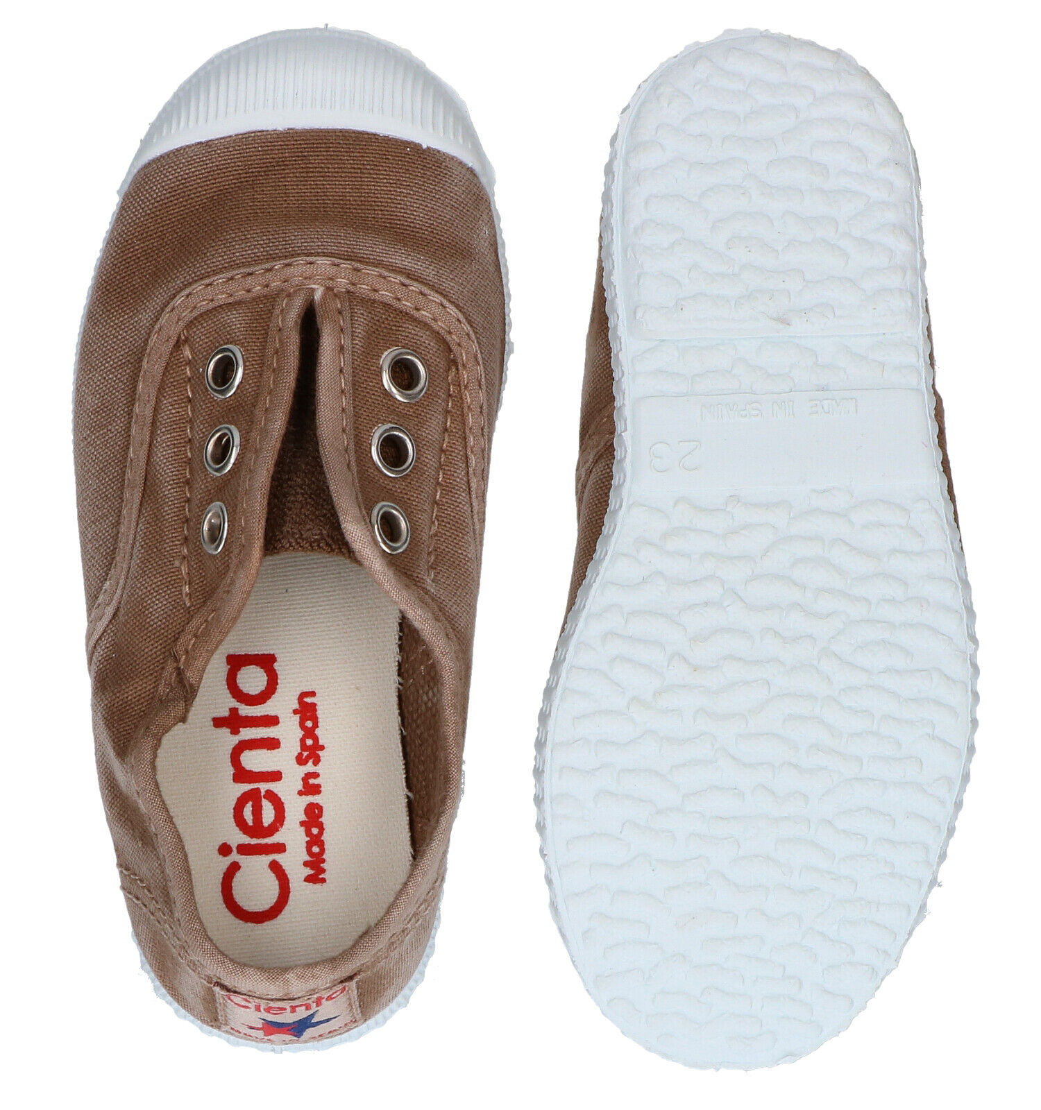 Cienta Beige Sneakers Meisjes Jongens Sneakers Online op TORFS.BE