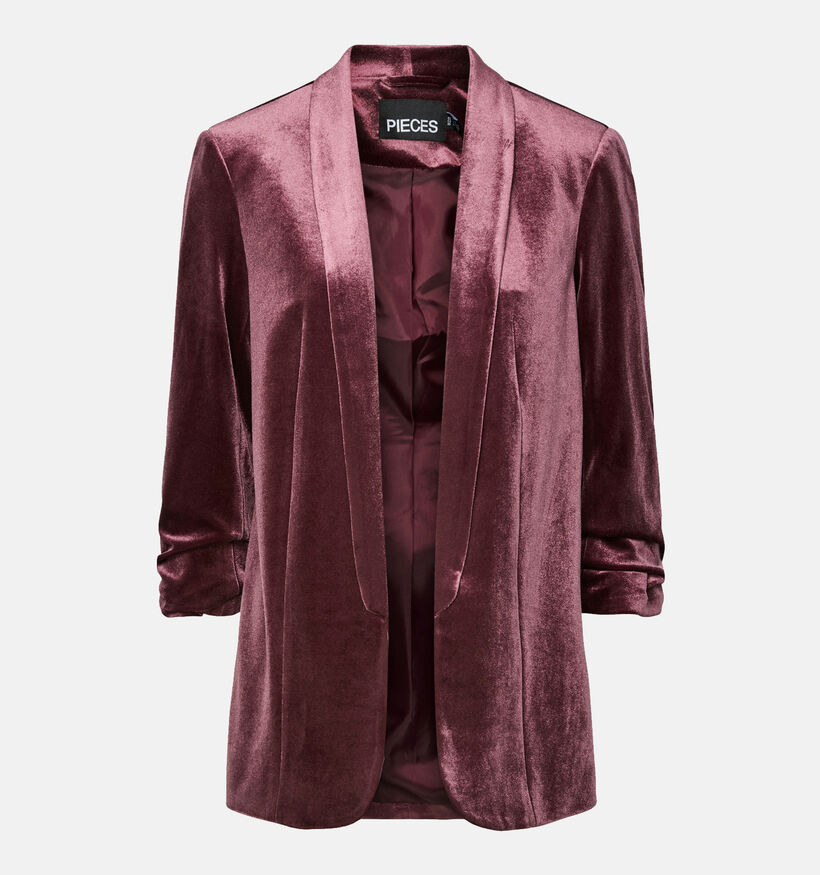 Pieces Bosella Velour Blazer en Bordeaux Pieces Bosella Velour Blazer en Bordeaux pour femmes (365856)
