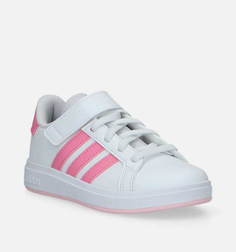 adidas Grand Court 2.0 EL K Witte Sneakers voor meisjes (341679)