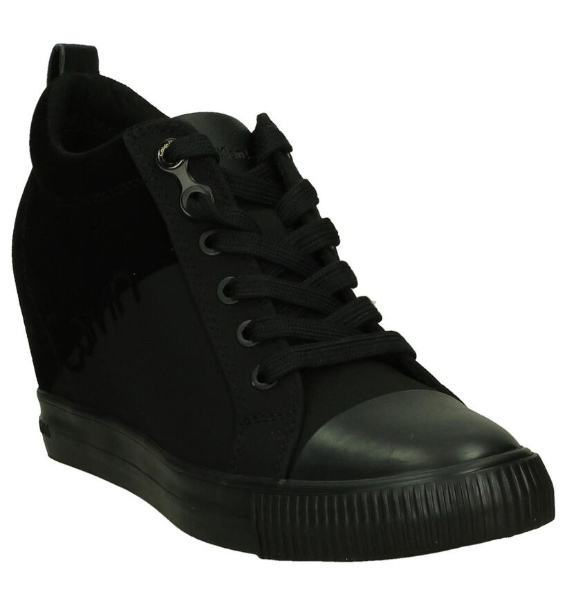 Zwarte Calvin Klein Robina Sneaker met Sleehak, , pdp