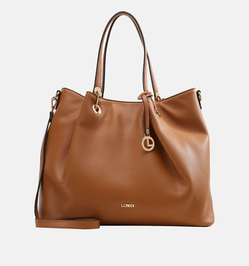 L.Credi Ebony Cognac Handtas voor dames (364415)