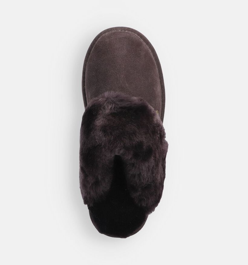 Flurry Pantoufles ouvertes en Brun foncé pour femmes (362525)