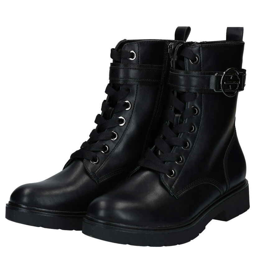 Esprit Boots à lacets en Noir en cuir (279625)