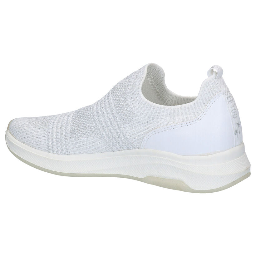 Dazzle Blauwe Slip-on sneakers in stof (274255)