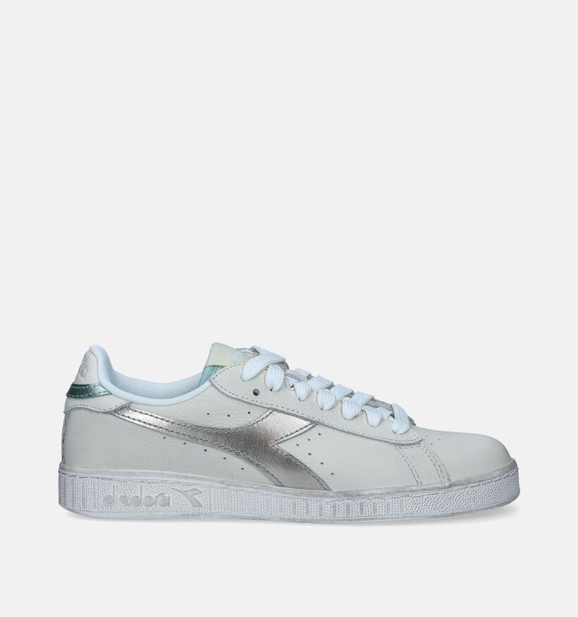 Diadora Game L Low Waxed Metal Witte Sneakers voor dames (350835)