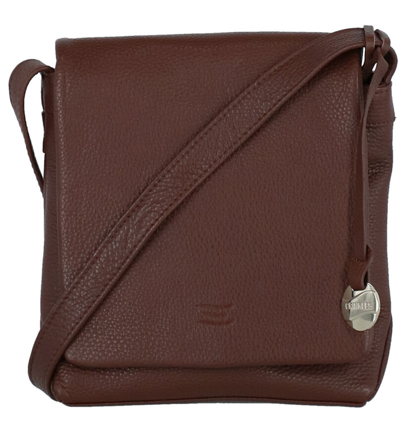 Crinkles Cognac Crossbody Tas voor dames (324989)