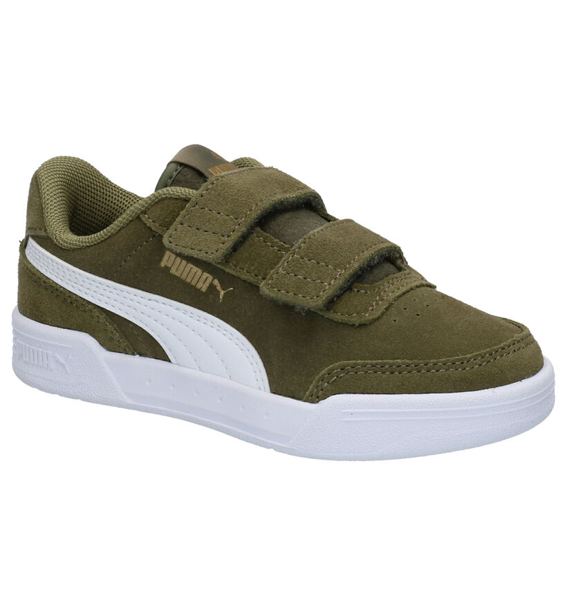 Puma Caracal Kaki Sneakers in daim (265643)