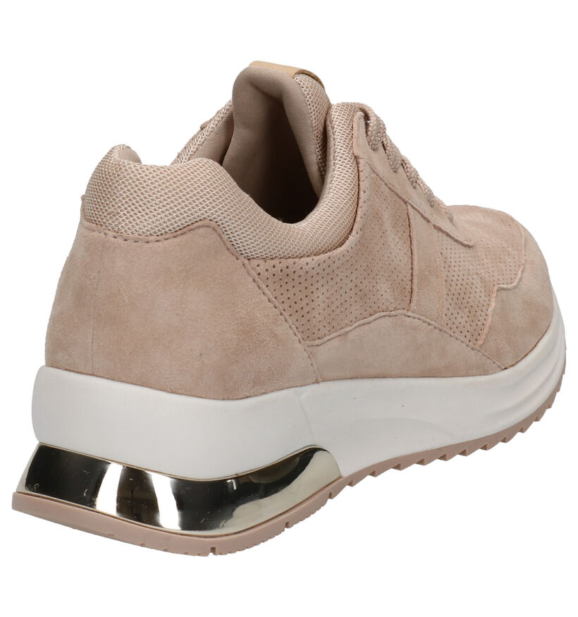 Tamaris Chaussures à lacets en Beige foncé en daim (269801)