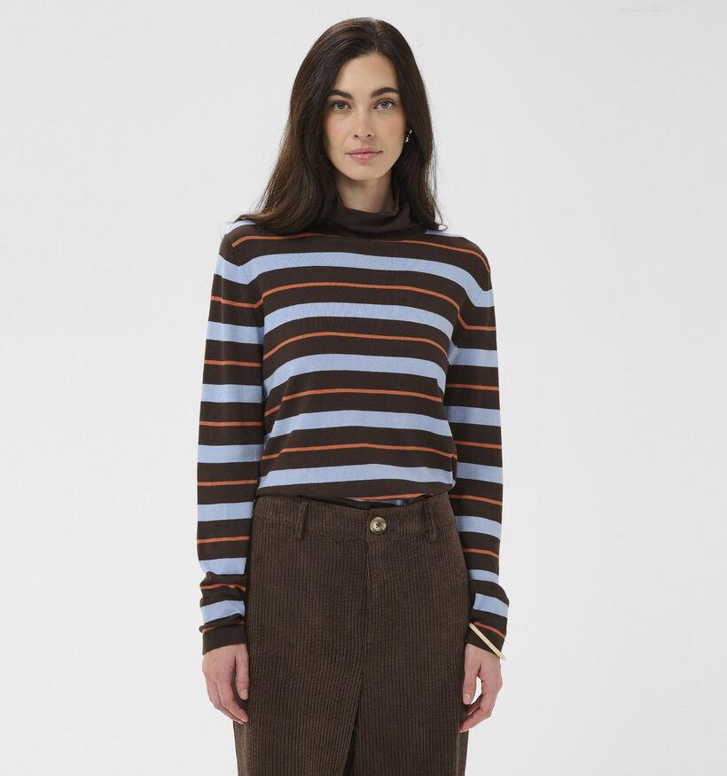 Culture Balto Annemette Rollneck Pull en Marron pour femmes (380478)