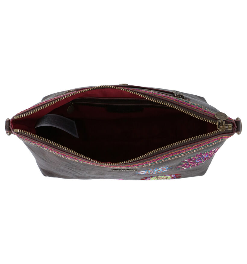 Desigual Sac porté croisé en Brun en simili cuir (279943)