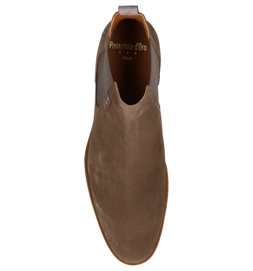 Kaki Geklede Boots Pantofola d'Oro Lambro in nubuck (240825)