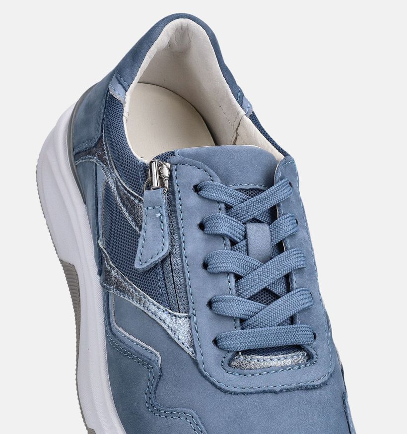 Gabor Rollingsoft Blauwe Sneakers voor dames (368392) - geschikt voor steunzolen