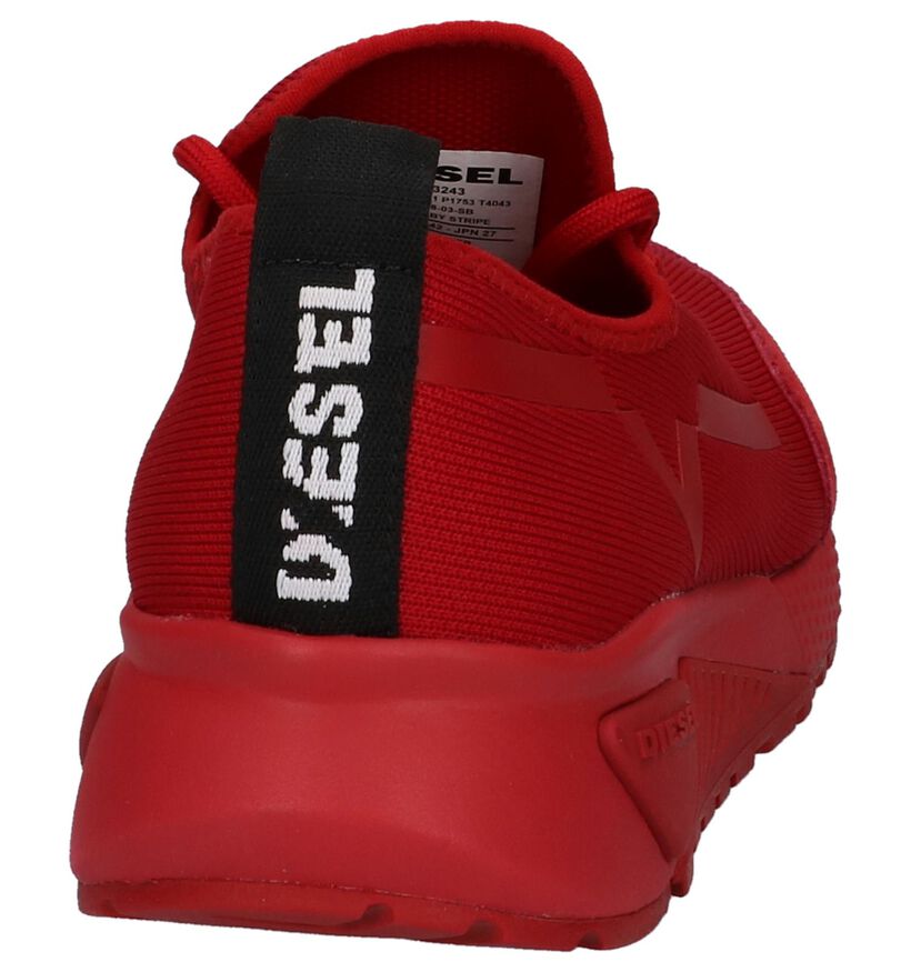 Rode Diesel Sneakers in stof (221505)