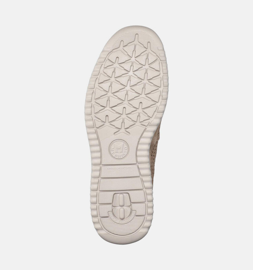 Mephisto Tiago Sportbuck Chaussures confort en Beige pour hommes (370210) - pour semelles orthop&eacute;diques