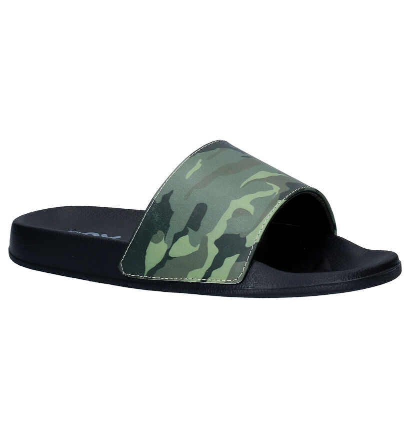 XQ Kaki Badslippers in kunststof (292018)