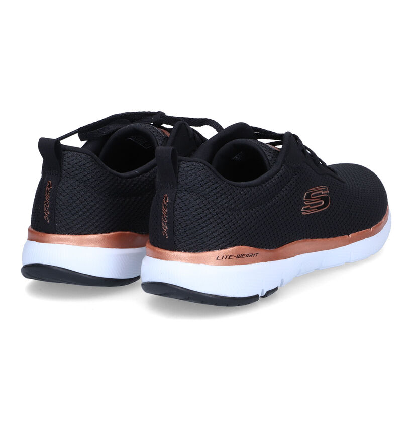Skechers Flex Appeal 3.0 Baskets en Noir en textile (301476)