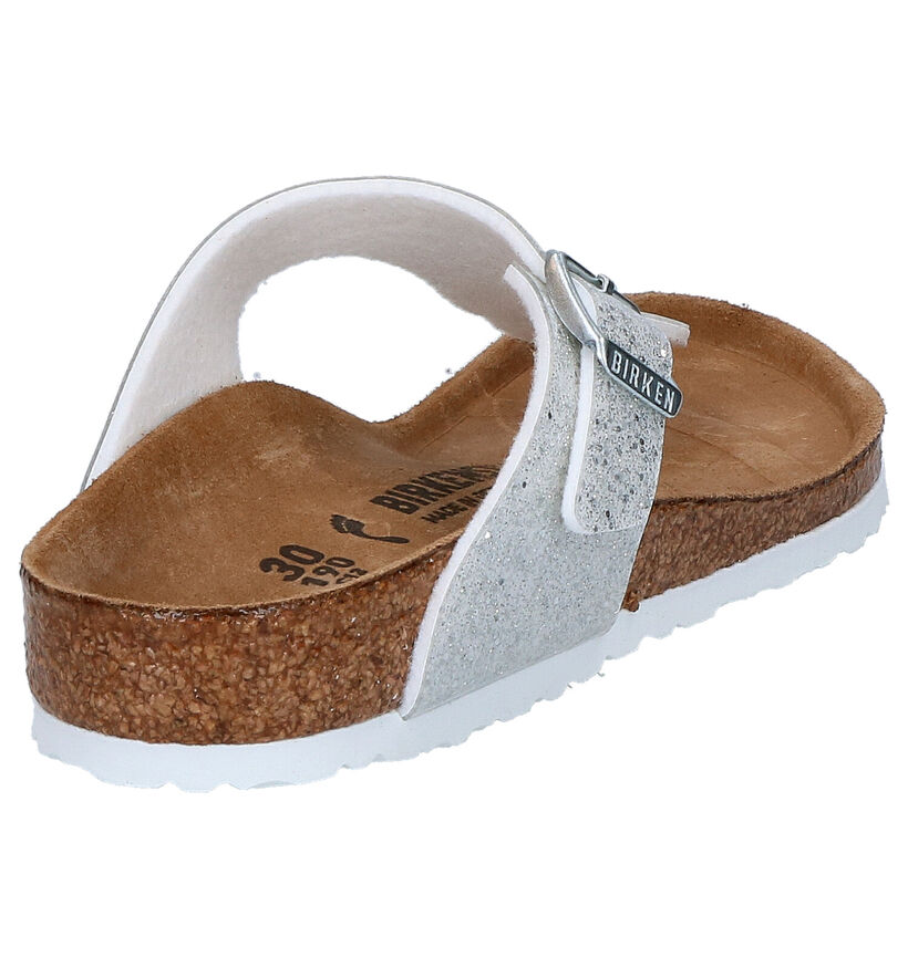 Birkenstock Gizeh BS Witte Teenslippers voor meisjes (338081)