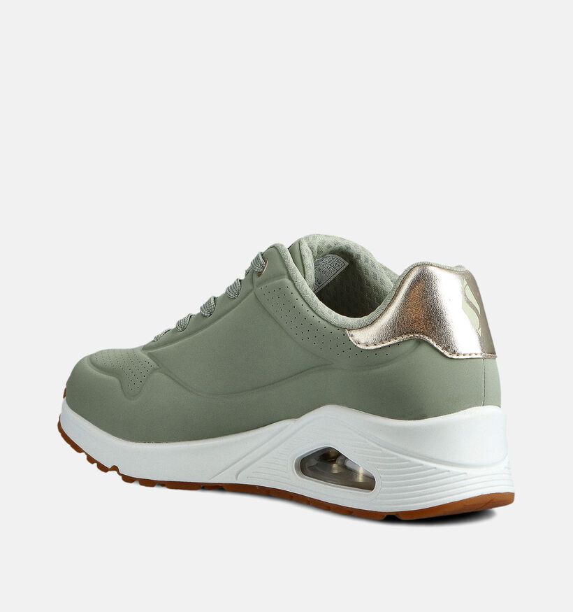 Skechers Uno Golden Baskets sportives en Vert pour femmes (375613) - pour semelles orthop&eacute;diques